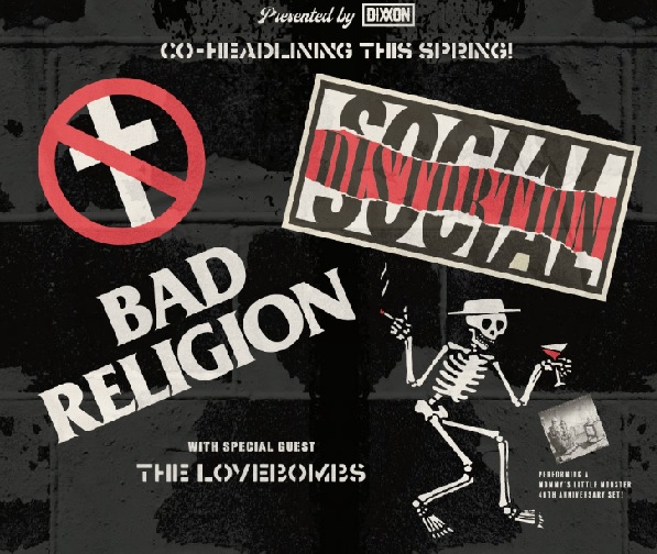 Bad Religion y Social Distortion de gira en 2024