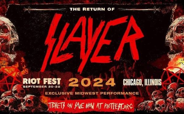 Slayer Anuncia Reunión para Louder Than Life 2024 y Riot Fest